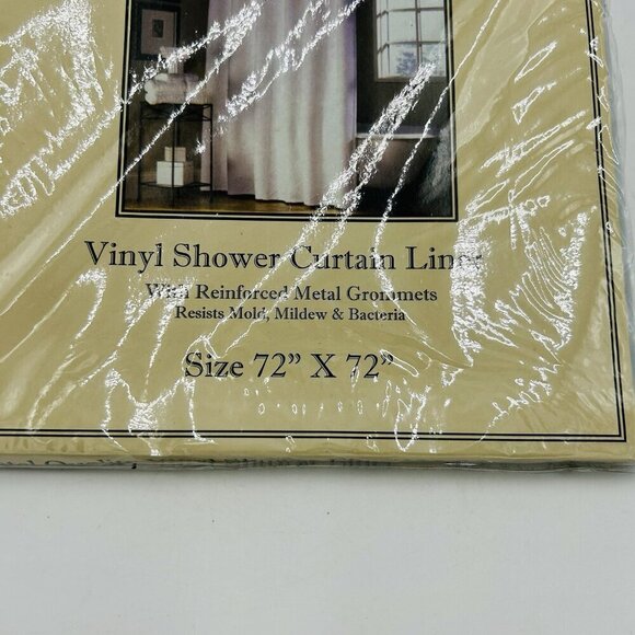 Carnation Home Fashions Hotel Quality Vinyl Shower Curtain Liner 72"x72" NEW - Picture 4 of 6